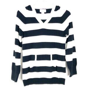 Alex Brooke Striped Hooded Knit Sweater. Size S.